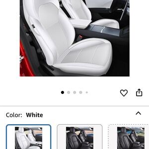 Luxurious White Car Seat Covers